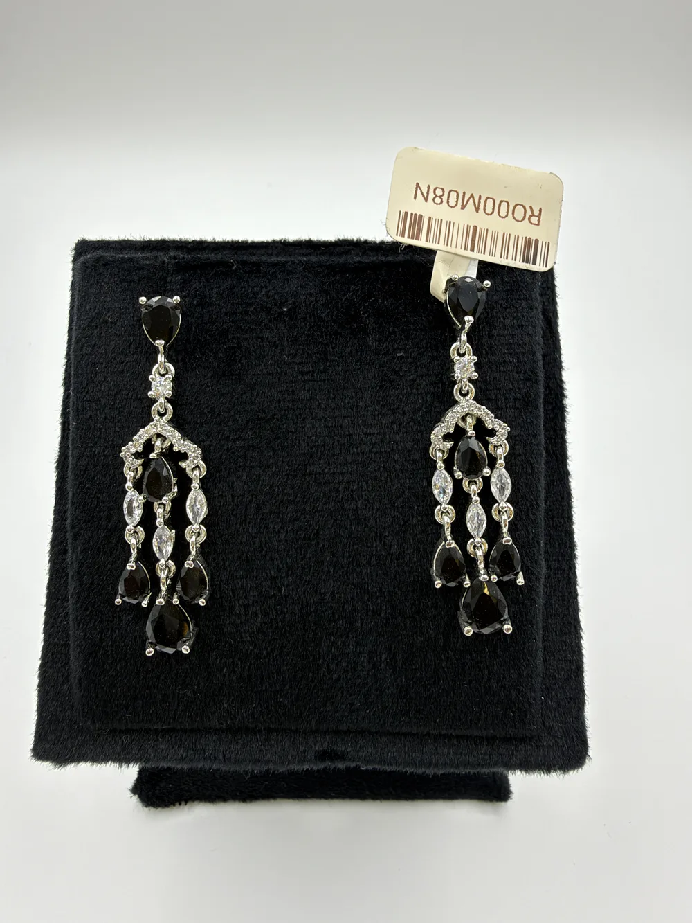 Diamond Rhodium Earrings 3