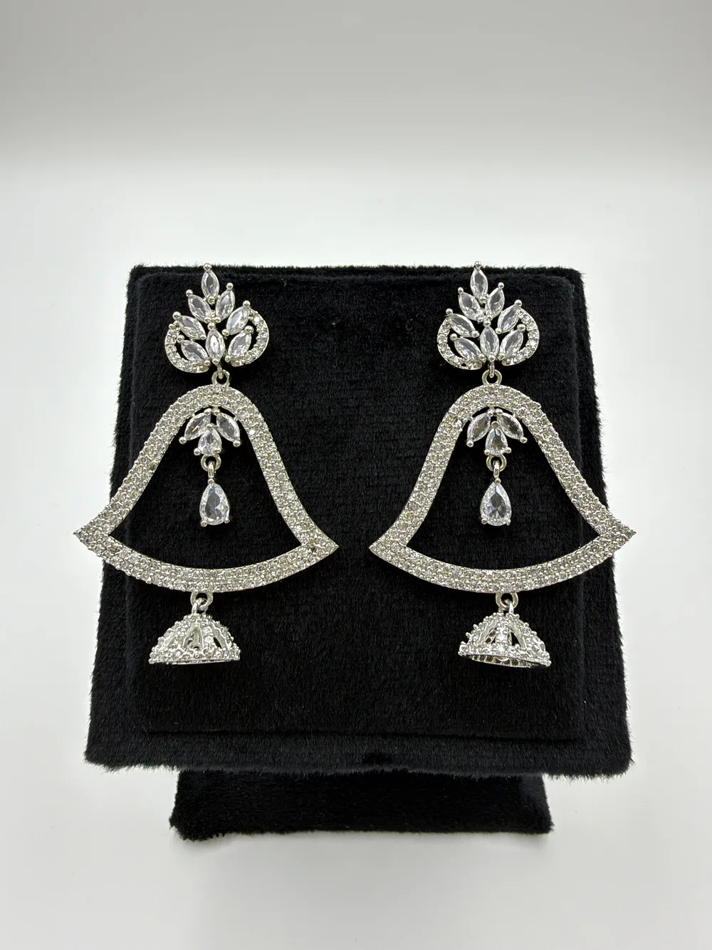 Diamond Rhodium Earrings 5