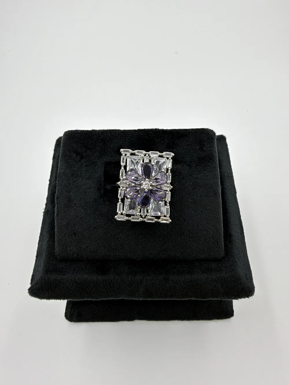 Diamond Rhodium Ring 3